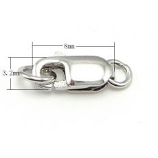 8mm lobster clasp with a Closed circle