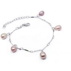 pearl silver bracelets
