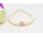 2013 new fashion pearl bracelet disco ball 
