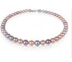7-8mm colorful pearl neck...