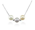 8-9mm pearl silver necklaces
