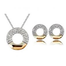 fashion crystal jewelry set