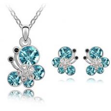 crystal jewelry set