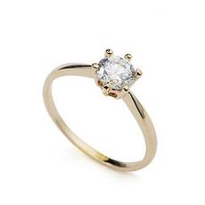 fashion CZ ring 18K gold plated
