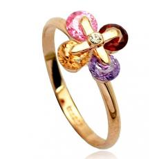 Flower CZ stone ring high quality 