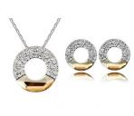 fashion crystal jewelry set