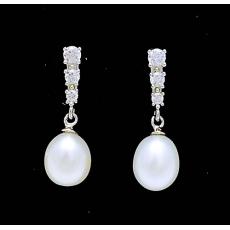 925 pearl earring